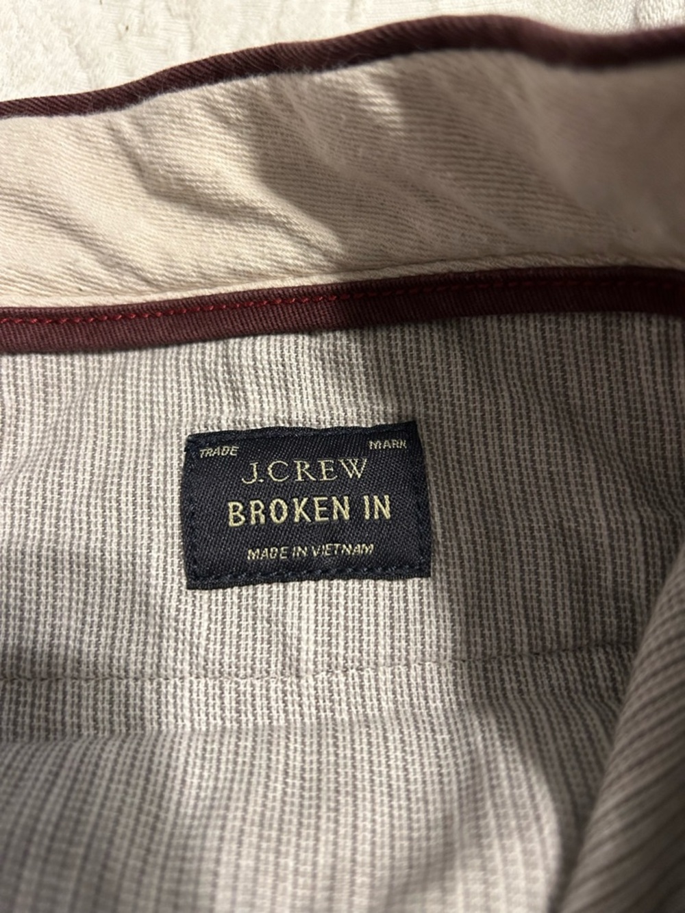 J. Crew Maroon “Broken In” Straight-Leg Chinos - Picture 6 of 6
